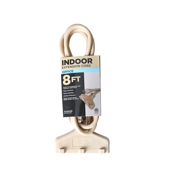 slide 1 of 1, Meijer Indoor Office Extension Cord, 8 ft