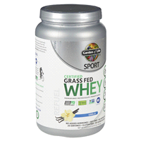 slide 3 of 29, Garden of Life Sport Certified Grass Fed Vanilla Whey Protein Powder, 23 oz