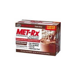 slide 1 of 1, MET-Rx Original Meal Replacement Powder Packets Extreme Chocolate 2.54 Oz, 40ct, 40 ct