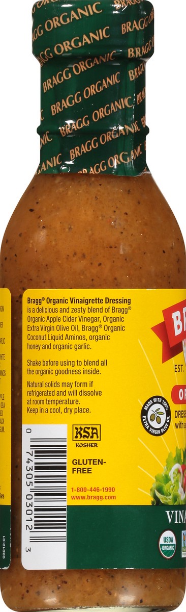 slide 7 of 9, Bragg Organic Vinaigrette Dressing & Marinade 12 oz, 12 oz