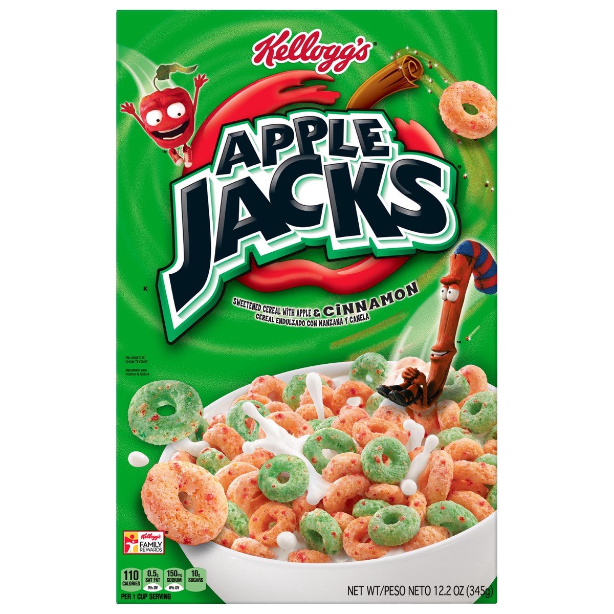 slide 10 of 10, Apple Jacks Breakfast Cereal - Kellogg's, 12.2 oz