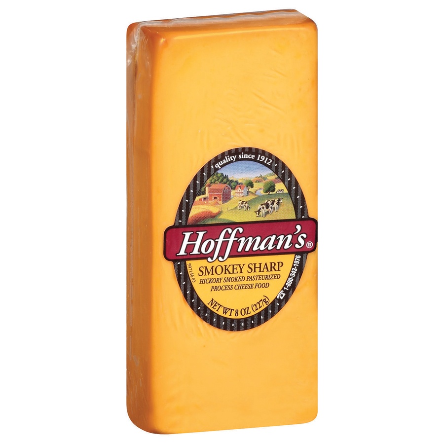 slide 2 of 3, Hoffman's Smokey Sharp Cheese, 8 oz