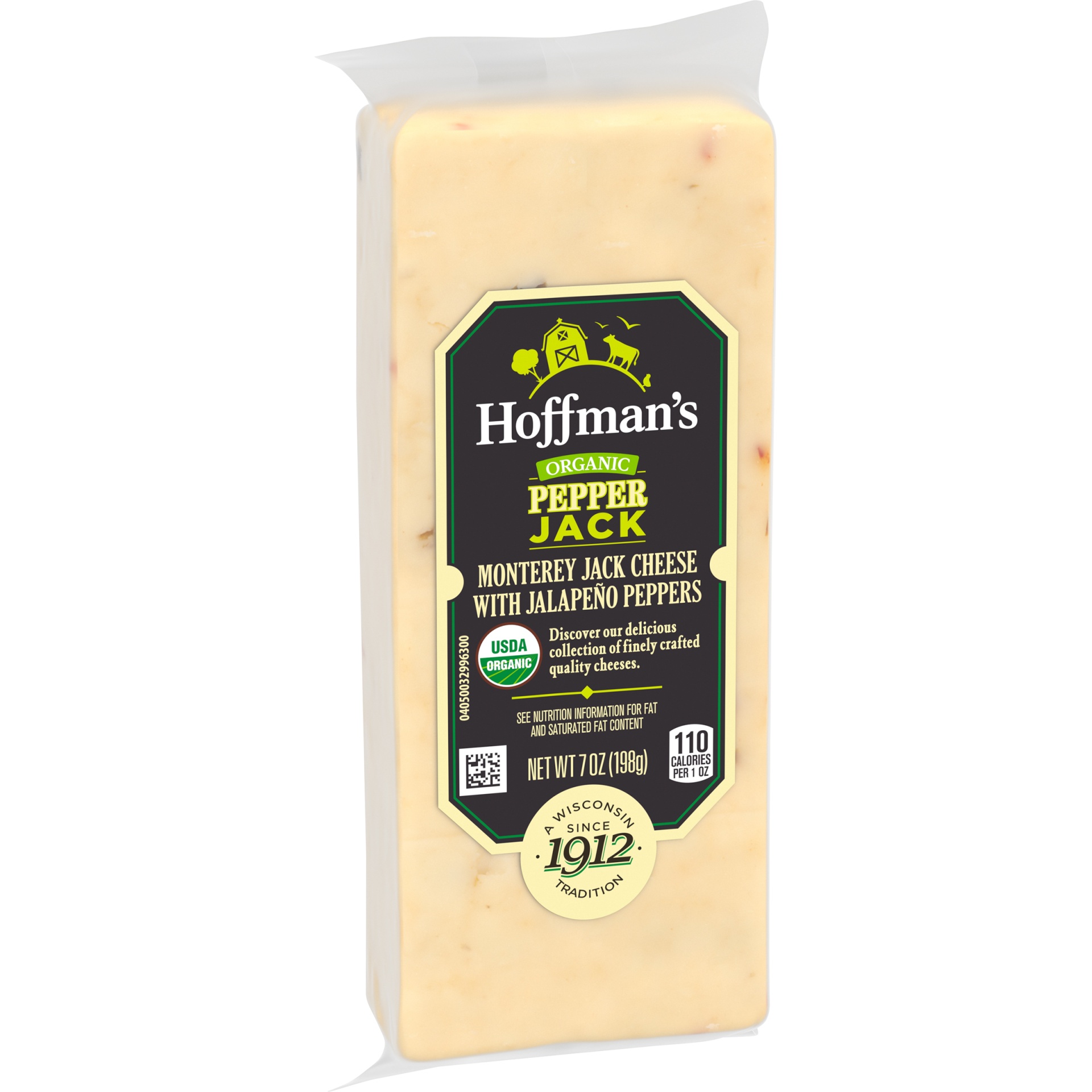 slide 5 of 6, Hoffman’s Organic Pepper Jack Cheese Block, 7 oz