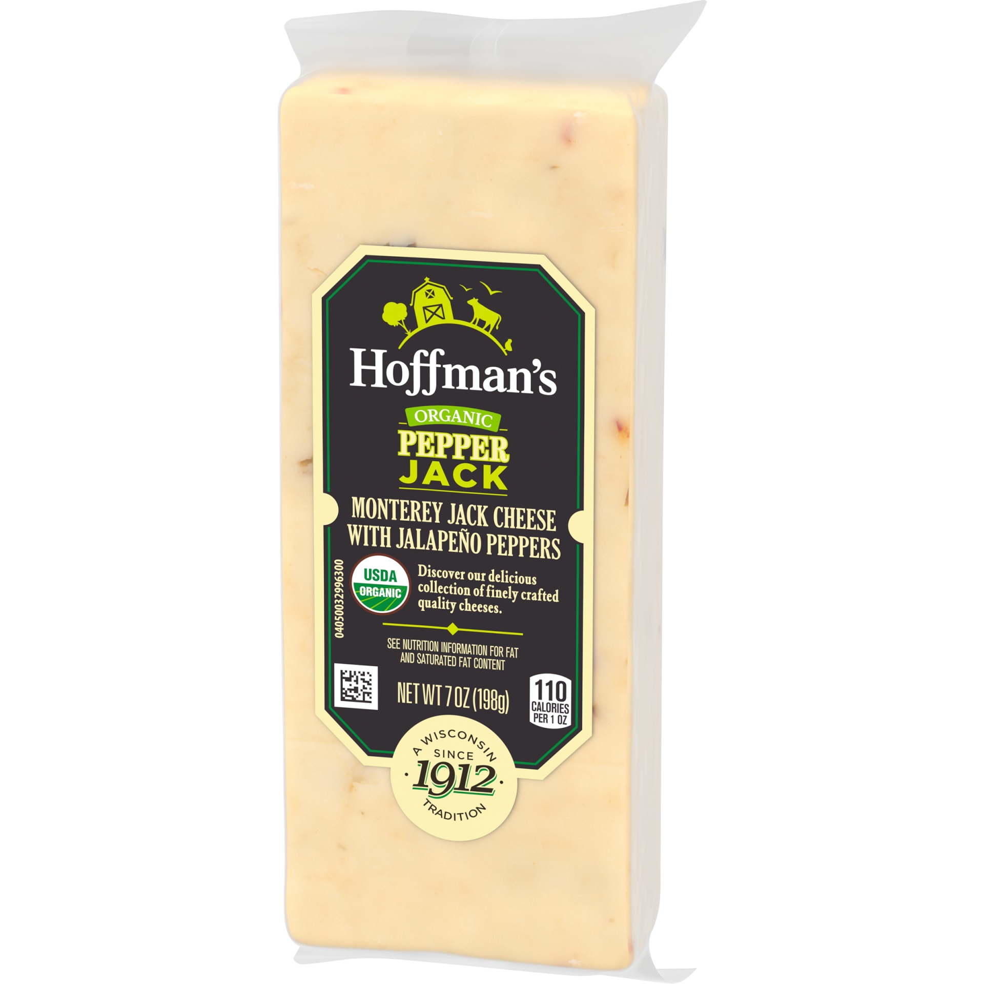 slide 3 of 6, Hoffman’s Organic Pepper Jack Cheese Block, 7 oz