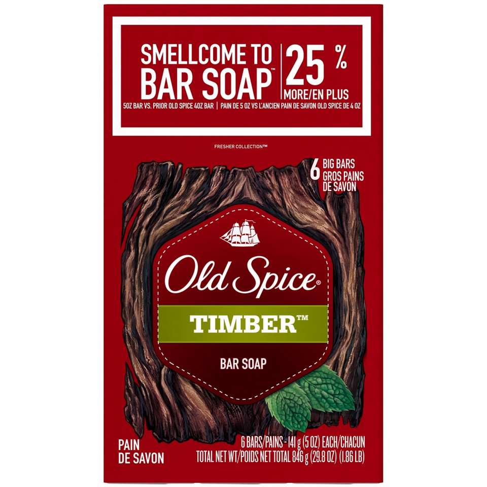 slide 2 of 2, Old Spice Bar Soap 6 ea, 6 ct