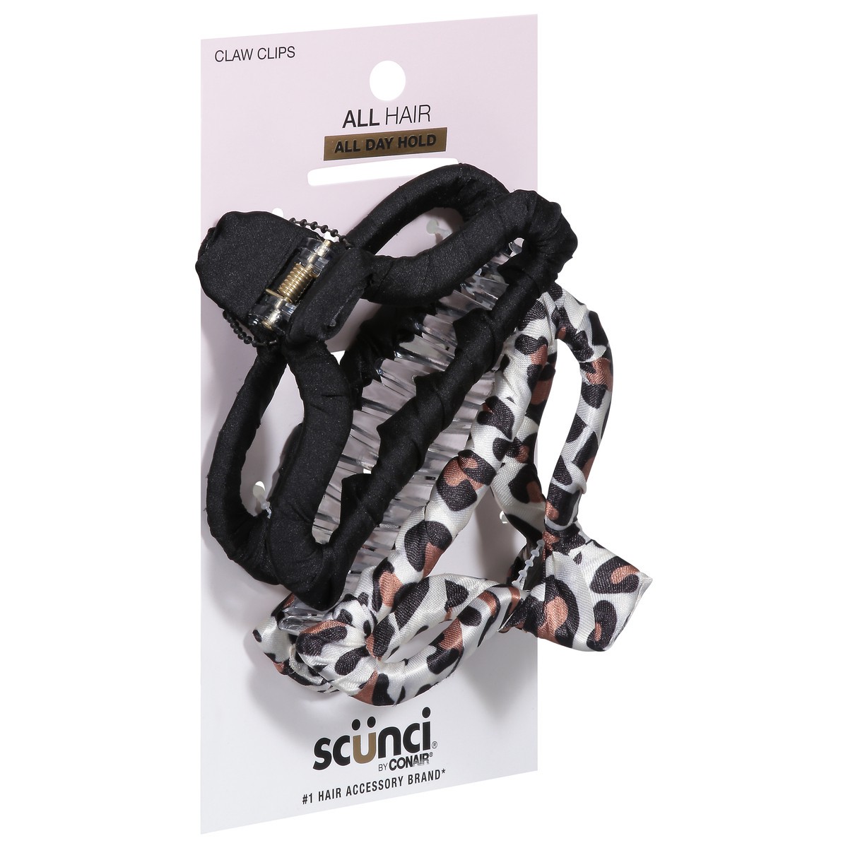 slide 11 of 12, scünci All Hair All Day Hold Claw Clips 2 ea, 2 ct