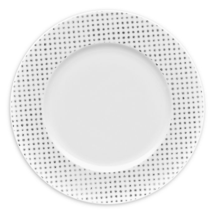 slide 1 of 1, Noritake Grey Hammock Dots Rim Dinner Plate, 1 ct