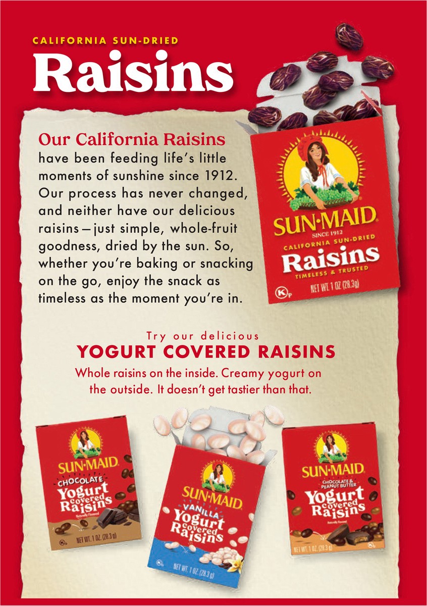 slide 7 of 10, Sun-Maid California Sun-Dried Raisins 12oz Bag in a Box, 12 oz