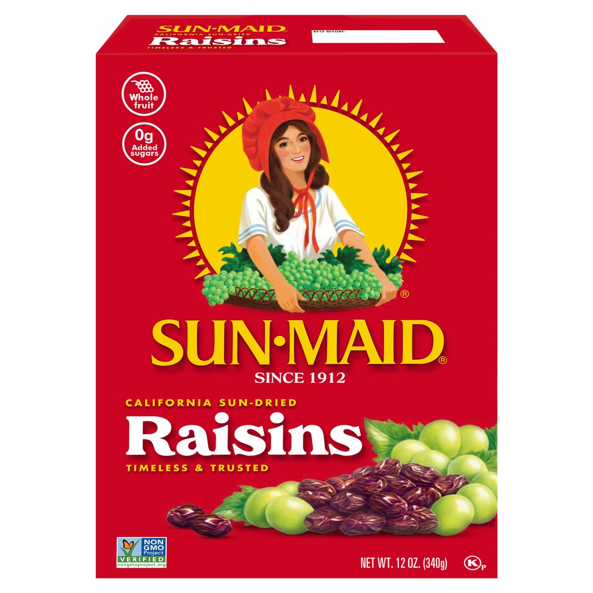 slide 1 of 10, Sun-Maid California Sun-Dried Raisins 12oz Bag in a Box, 12 oz