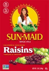 Sun-Maid California Sun-Dried Raisins 12oz Bag in a Box