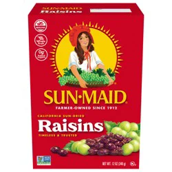 Sun-Maid California Sun-Dried Raisins 12oz Bag in a Box