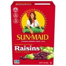 Sun-Maid California Sun-Dried Raisins 12oz Bag in a Box