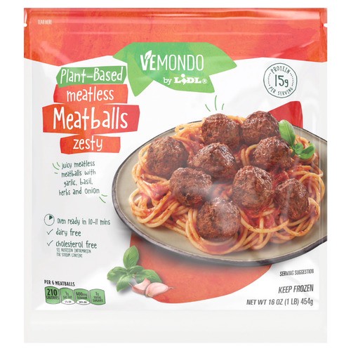 frozen Shipt oz Vemondo vegan meatless | 16 meatballs, zesty