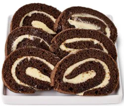 Chocolate Cake Roll Slice 6 Count - Ea