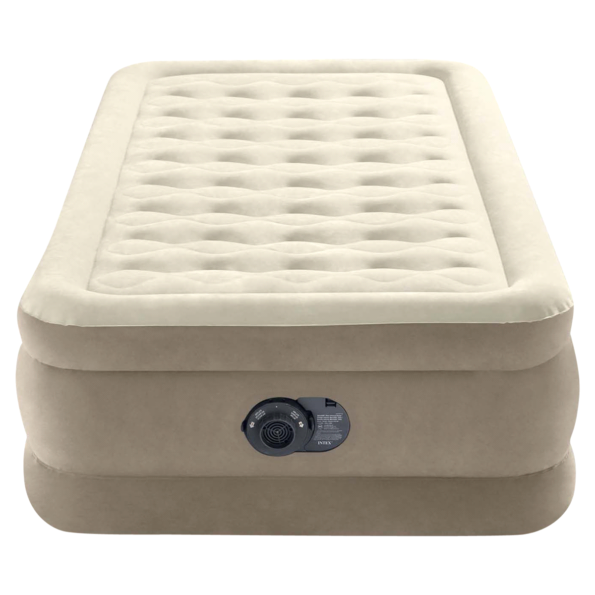 slide 1 of 5, Intex 18in Twin Ultra Plush Airbed with Internal Pump, 18 in