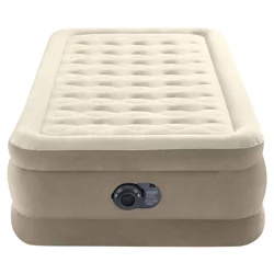 Intex 18 in Twin Ultra Plush Airbed with Internal Pump