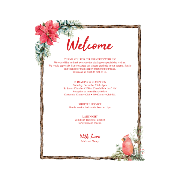slide 2 of 3, Geo Studios Holiday-Themed Letterhead Paper, 8-1/2"" X 11"", Poinsettia, Pack Of 70 Papers, 70 ct