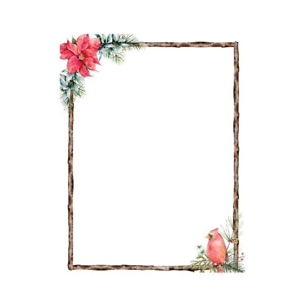 slide 1 of 3, Geo Studios Holiday-Themed Letterhead Paper, 8-1/2"" X 11"", Poinsettia, Pack Of 70 Papers, 70 ct