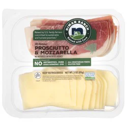 Niman Ranch All Natural Prosciutto & Mozzarella 3 oz