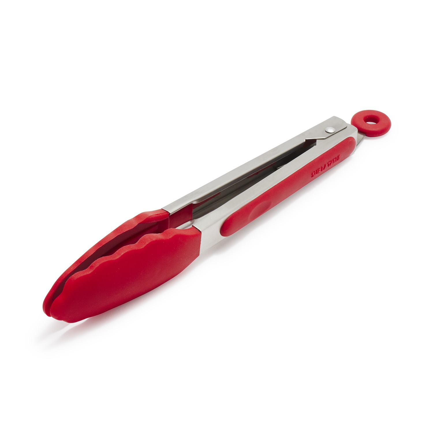 slide 1 of 1, Sur La Table Silicone-Tipped Tongs, Red, 9 in