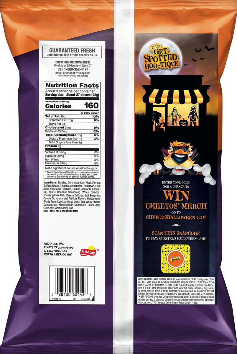 slide 6 of 6, Cheetos Cheese Flavored Snacks, 7.5 oz