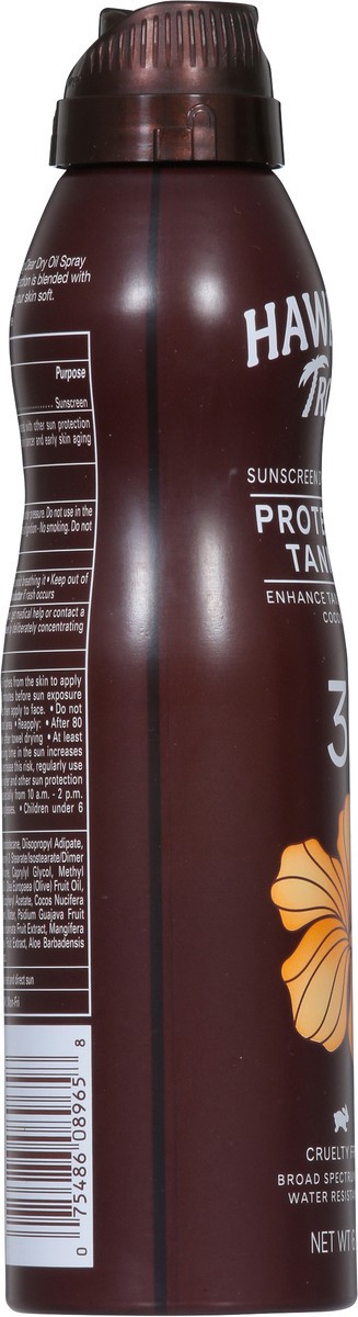 slide 5 of 9, Hawaiian Tropic Broad Spectrum SPF 30 Protective Tanning Spray Dry Oil Sunscreen 1 6.0 oz, 6 oz