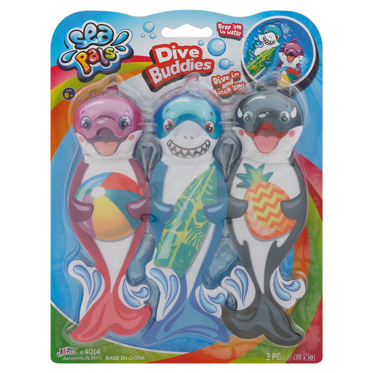 slide 1 of 11, Ja-Ru Sea Pals Dive Buddies 3 ea, 3 ct