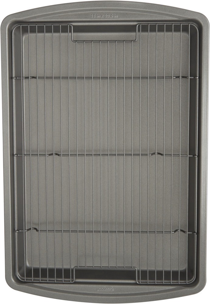 slide 3 of 3, Good Cook Sheet Pan With Baking Rack, 15 x 10.5 in