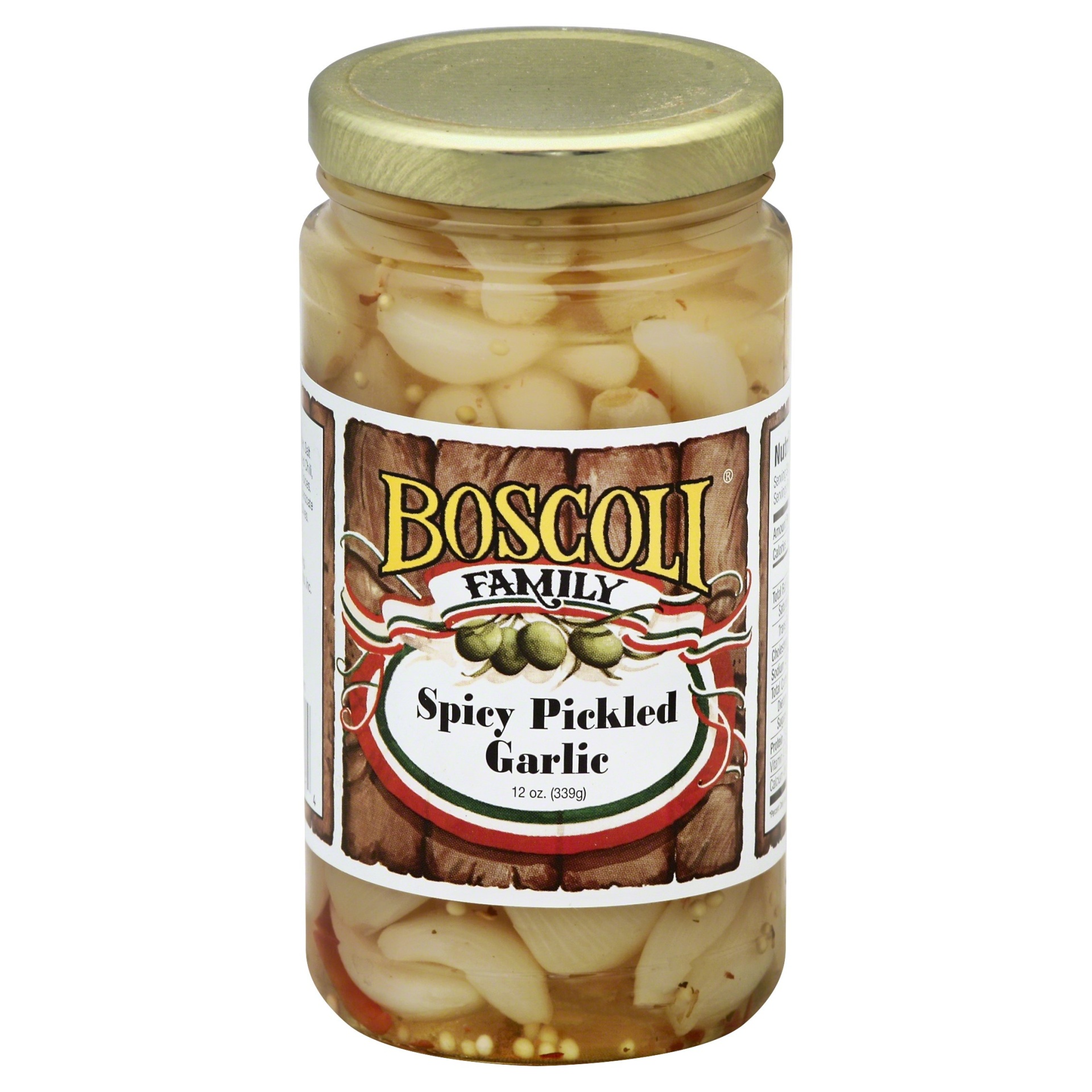slide 1 of 1, Boscoli Spicy Pickled Garlic, 12 oz
