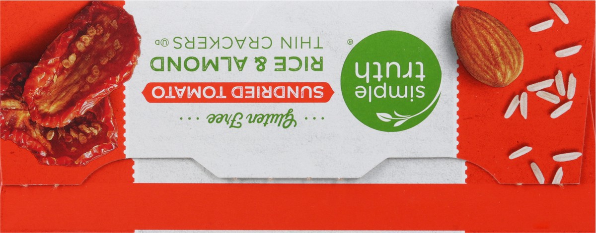 slide 7 of 13, Simple Truth Sundried Tomato Rice & Almond Thin Crackers, 3.5 oz