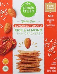 Simple Truth Sundried Tomato Rice & Almond Thin Crackers