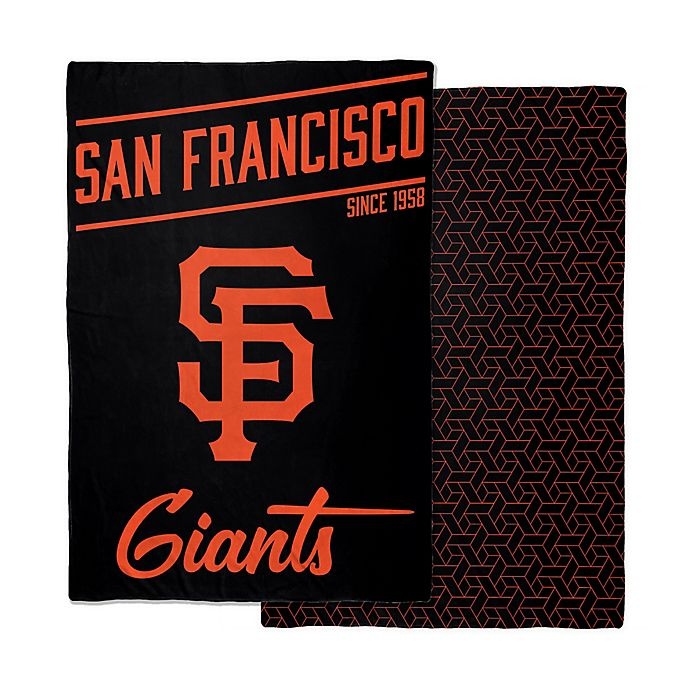 slide 1 of 1, MLB San Francisco Giants Reversible Quilted Weighted Blanket, 6 lb