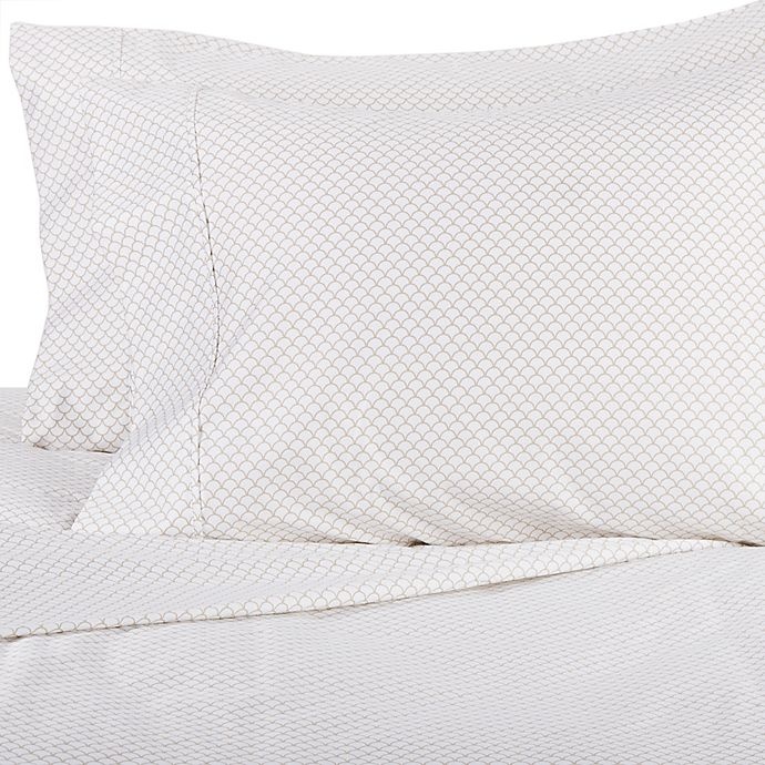 slide 1 of 1, Wamsutta PimaCott Scallop 625-Thread-Count Standard Pillowcase Set - Clay, 1 ct