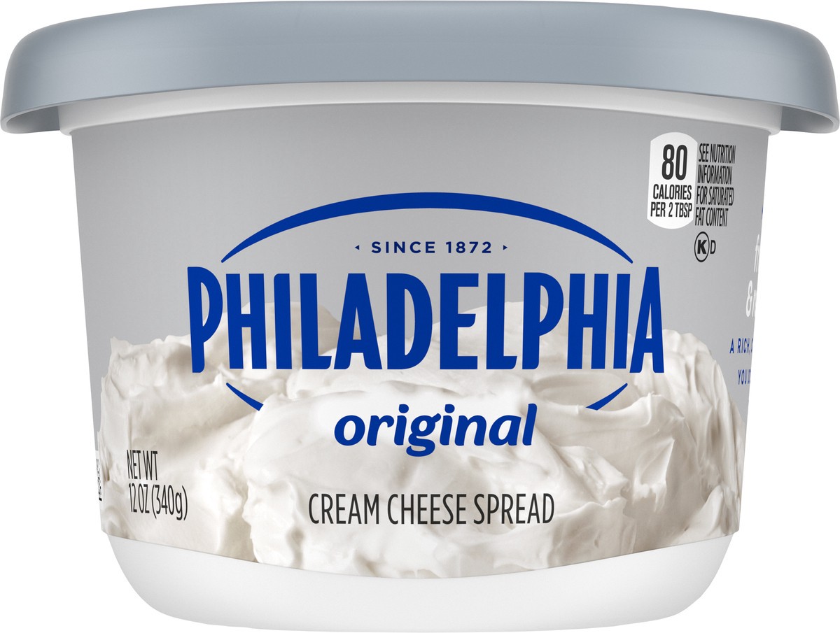 slide 3 of 9, Philadelphia Original Cream Cheese Spread, 12 oz Tub, 12 oz