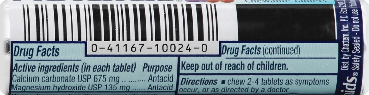 slide 4 of 6, Rolaids Extra Strength Antacid Assorted Fruit Chewable Tablets, 10 ct