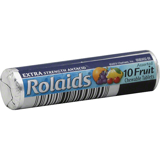 slide 4 of 4, Rolaids Extra Strength Antacid Assorted Fruit Chewable Tablets, 10 ct