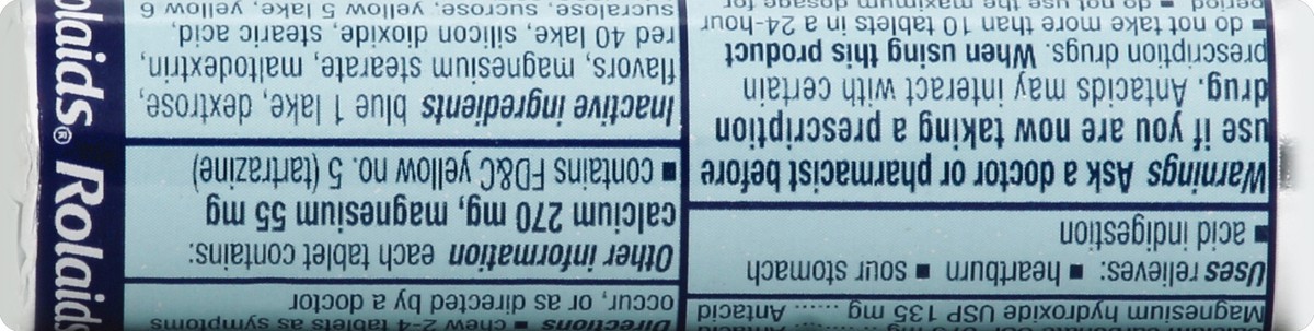 slide 5 of 6, Rolaids Extra Strength Antacid Assorted Fruit Chewable Tablets, 10 ct