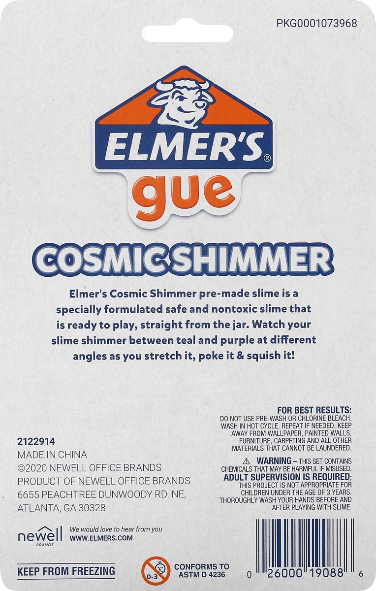 slide 5 of 9, Elmer's Cosmic Shimmer Pre-Made Slime, 4 oz