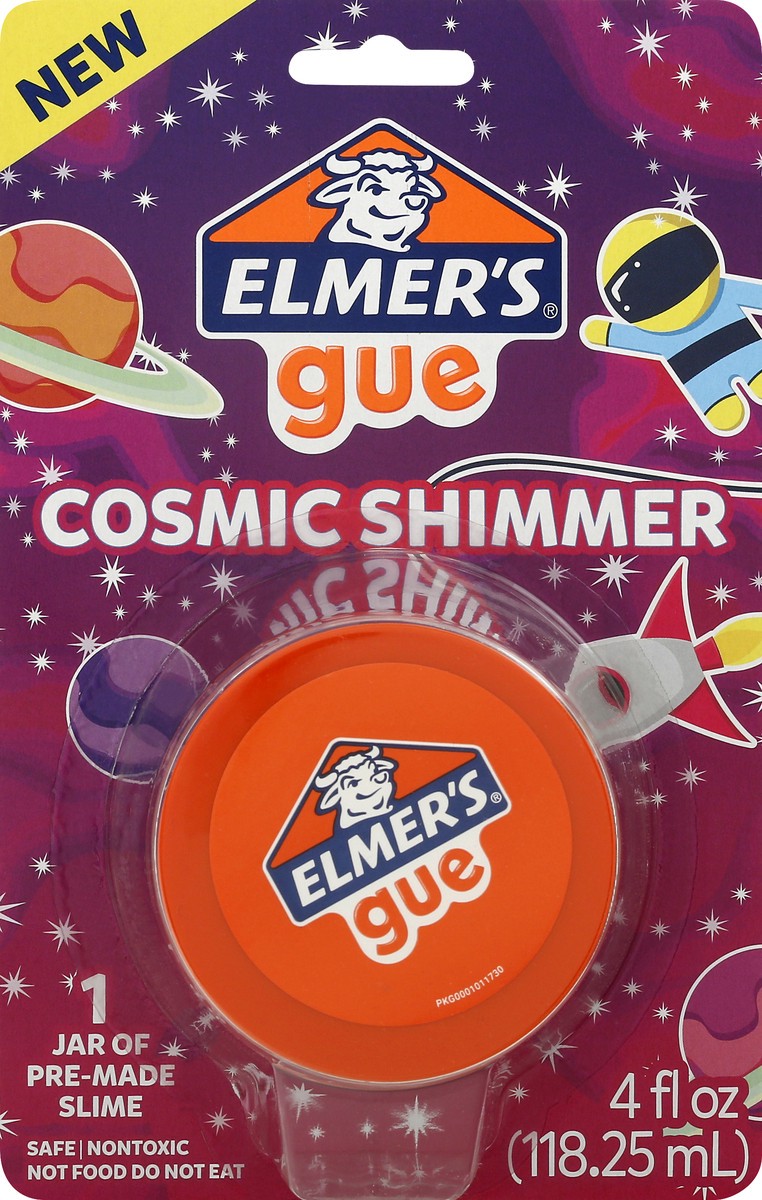 slide 1 of 9, Elmer's Cosmic Shimmer Pre-Made Slime, 4 oz