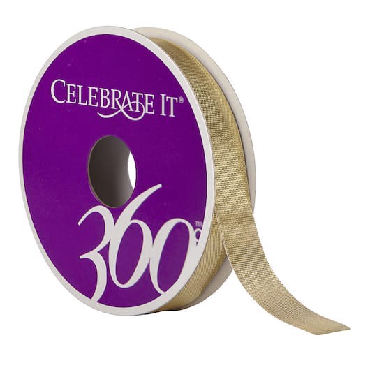 slide 1 of 2, 1/2" X 10yd. Lame Ribbon By Celebrate It 360°, 1/2 in x 10 yd