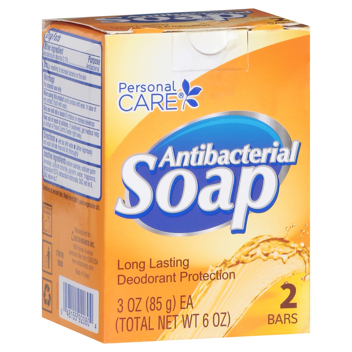 slide 8 of 9, Personal Care Antibacterial Bar Soap, 6 oz