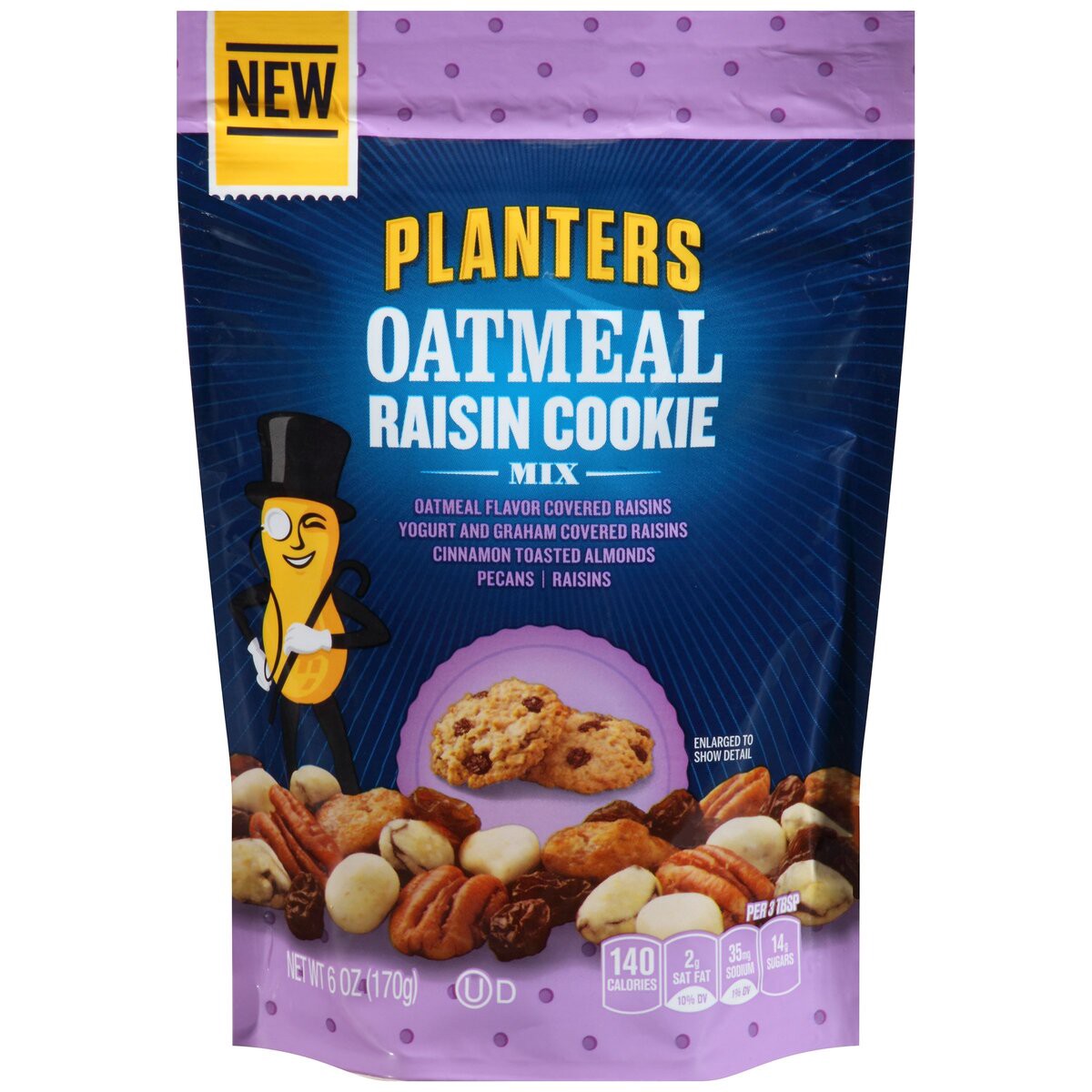 slide 1 of 7, Planters Oatmeal Raisin Cookie Mix, 6 oz