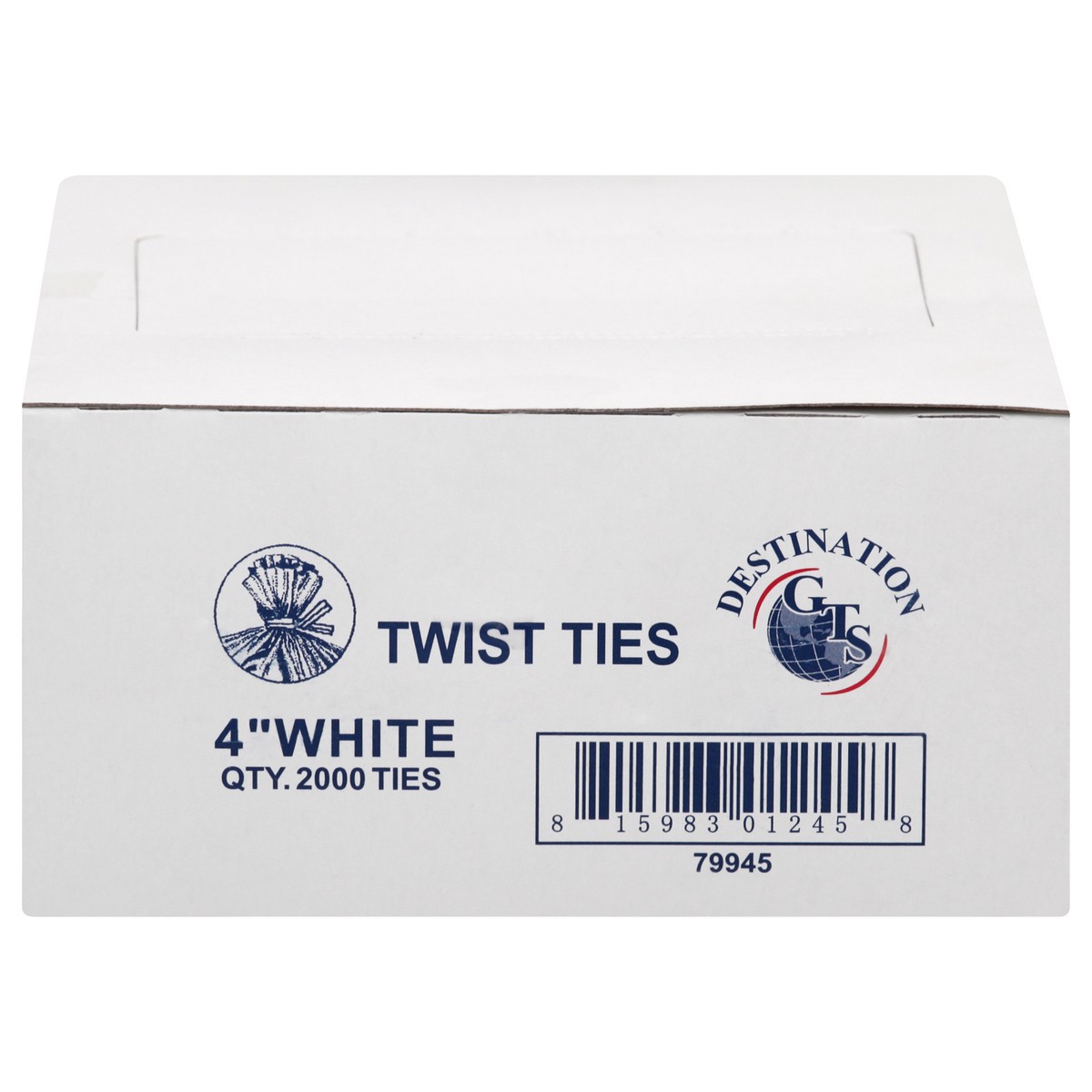 slide 4 of 10, GT's 4 Inch White Twist Ties 2000 ea, 2000 ct