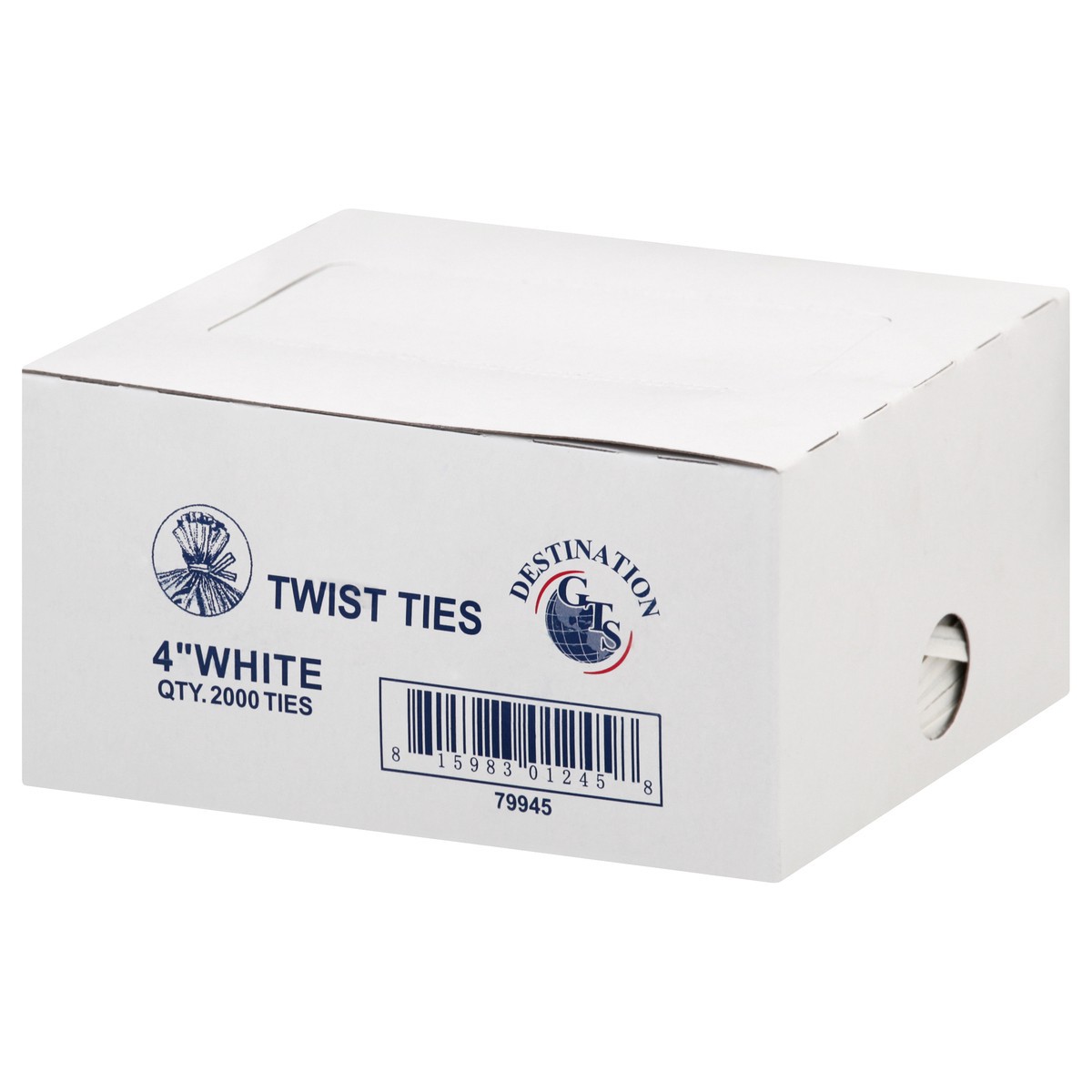 slide 3 of 10, GT's 4 Inch White Twist Ties 2000 ea, 2000 ct