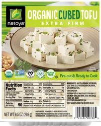 Nasoya Organic Cubed Extra Firm Tofu, 9.5 oz
