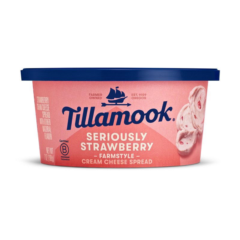 slide 1 of 5, Tillamook Strawberry Cream Cheese Spread - 7oz, 7 oz