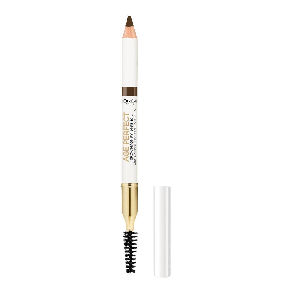 slide 1 of 6, L'Oréal Age Perfect Brow Magnifying Pencil With Vitamin E, Deep Brown, 1 ct