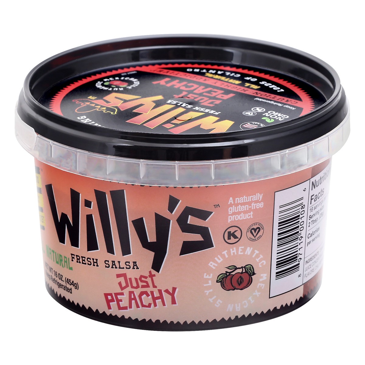 slide 4 of 9, Willy's Willys Fresh Salsa Salsa Peachy 16 Oz, 16 oz