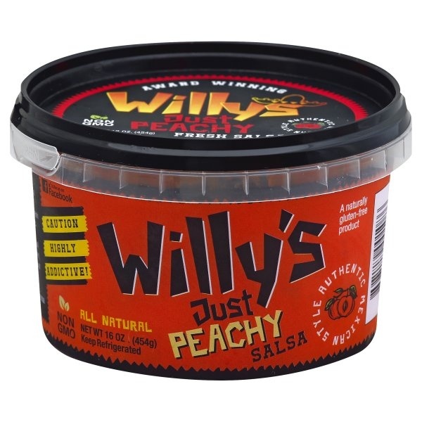 Willy's Fresh Salsa Just Peachy, Tub 16 oz Shipt
