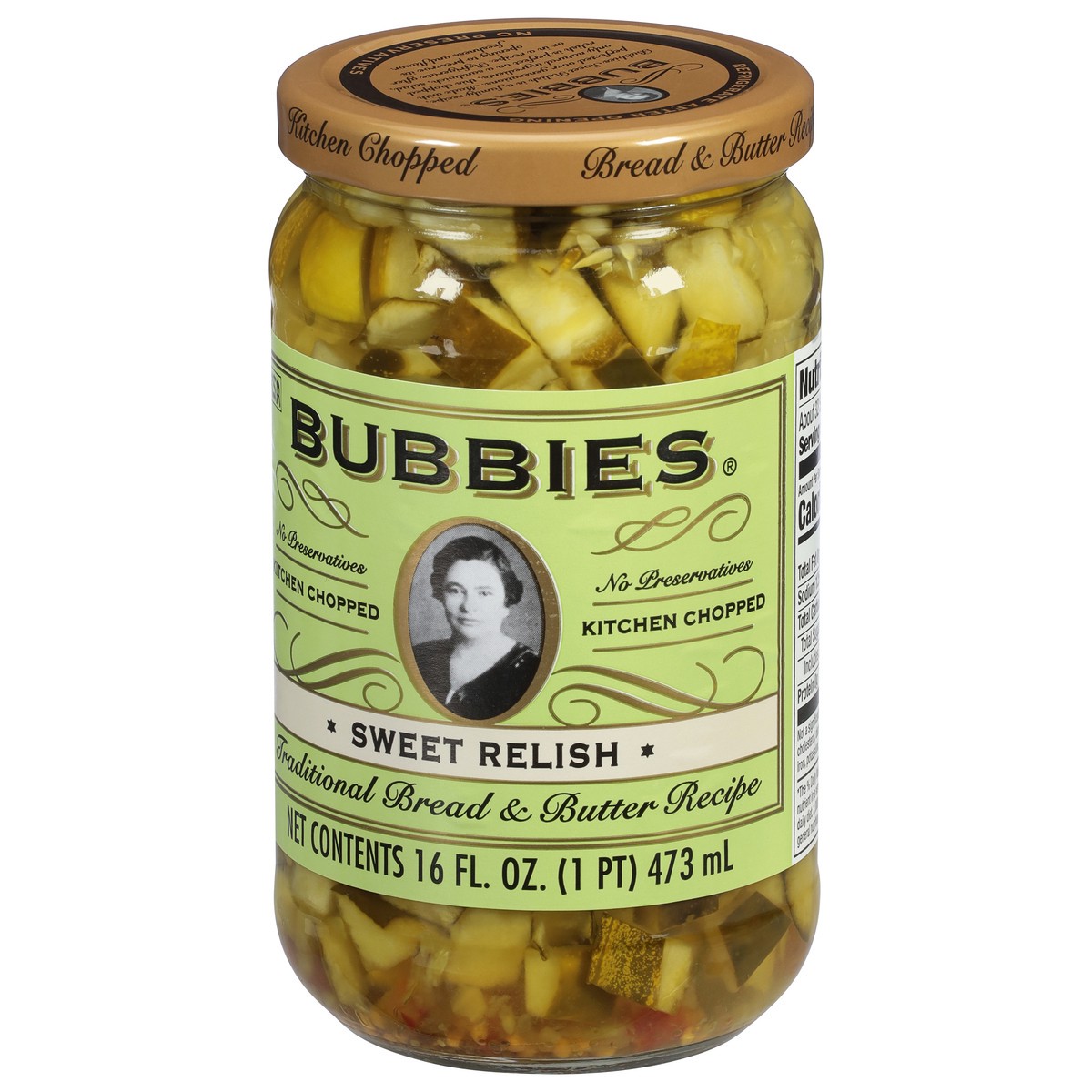 slide 6 of 9, Bubbies Sweet Relish, Traditional Bread & Butter Recipe, 16 oz